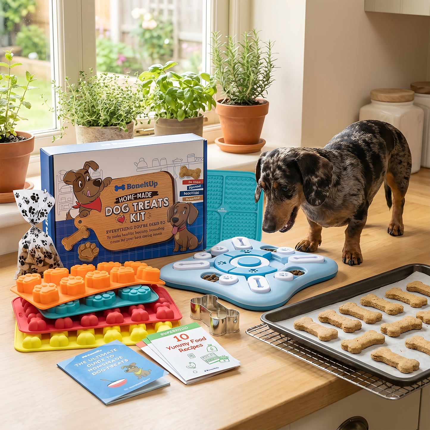 Calm & Play Enrichment Bundle (Dog Kit + Lick Mat + Puzzle Toy)