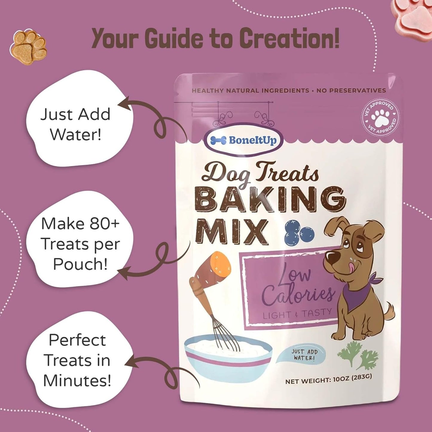 BoneItUp Dog Treats Baking Mix (Low Calories)
